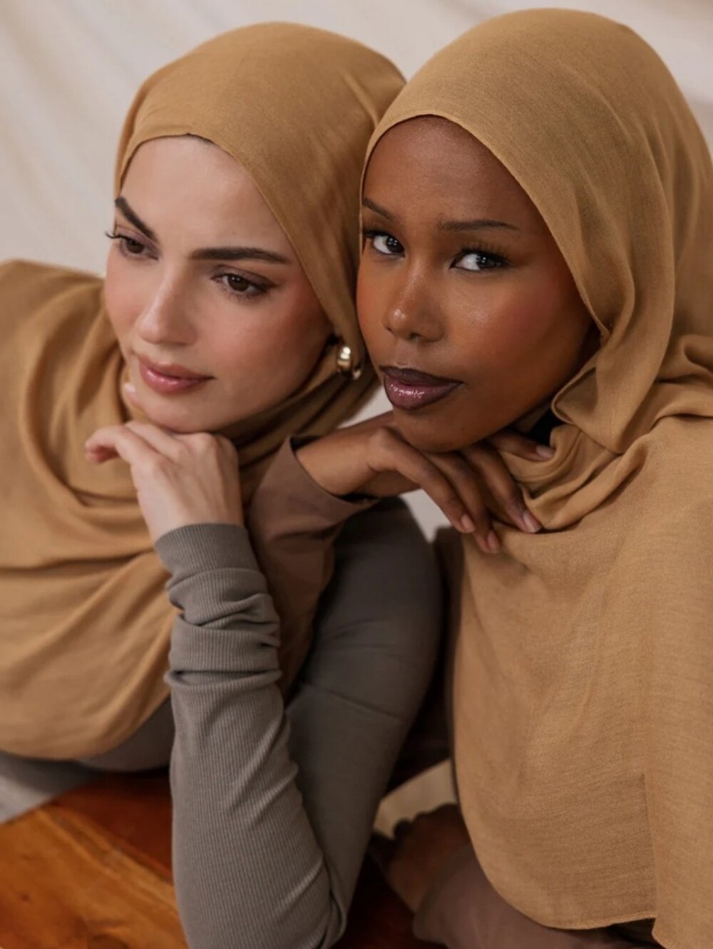 Vela Masala Double Modal Hijab (Tan Brown)